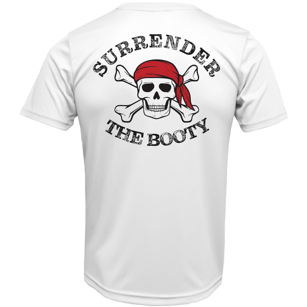 New York Freshwater Born "Surrender The Booty" Men's Short Sleeve UPF 50+ Dry-Fit Shirt