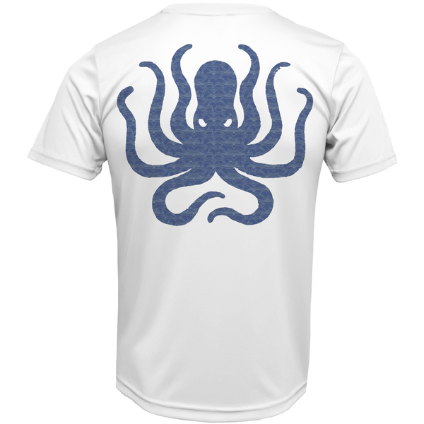 Siesta Key, FL Kraken Men's Short Sleeve UPF 50+ Dry-Fit Shirt