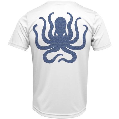 Siesta Key, FL Kraken Men's Short Sleeve UPF 50+ Dry-Fit Shirt