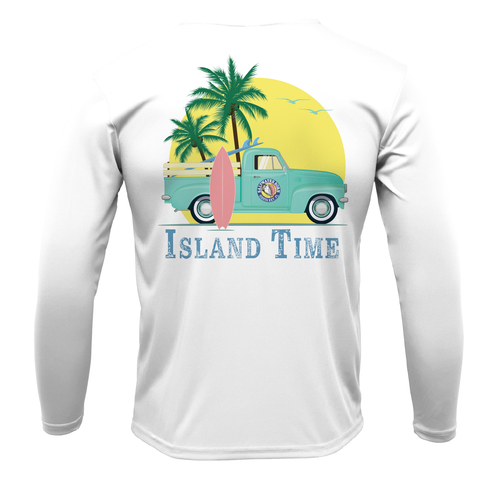 SK Island Time Men's Long Sleeve UPF 50+ Dry-Fit Shirt