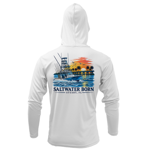 Stuart, FL Sportfishing Boy's Long Sleeve UPF 50+ Dry-Fit Hoodie