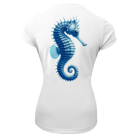 Key West, FL Seahorse Women's Short Sleeve UPF 50+ Dry-Fit Shirt