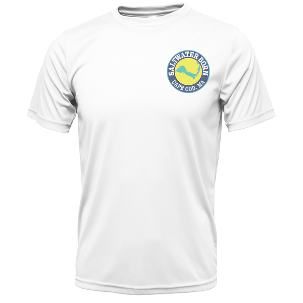 Cape Cod, MA Jaws Boy's Short Sleeve UPF 50+ Dry-Fit Shirt