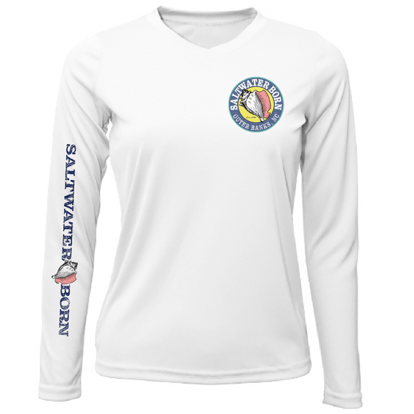 Outer Banks, NC Beach Jeep Women's Long Sleeve UPF 50+ Dry-Fit Shirt
