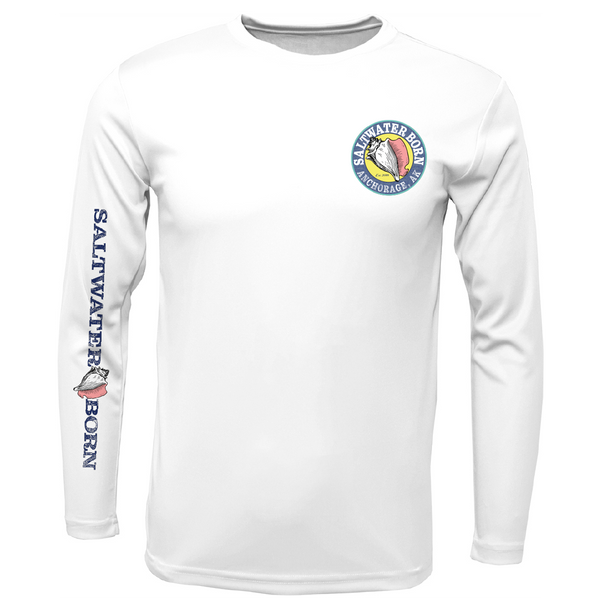 Anchorage, AK Angler Men's Long Sleeve UPF 50+ Dry-Fit Shirt
