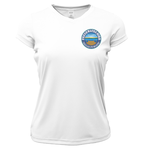 DFW, TX Freshwater Born "All For Rum and Rum For All" Women's Short Sleeve UPF 50+ Dry-Fit Shirt