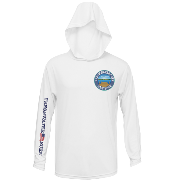 New York Freshwater Born "Surrender The Booty" Men's Long Sleeve UPF 50+ Dry-Fit Hoodie
