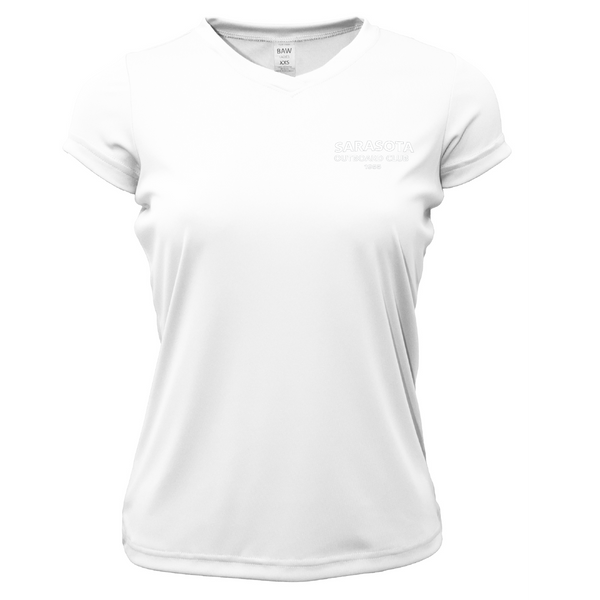 Sarasota Outboard Club 1955 Women's Short Sleeve UPF 50+ Dry-Fit Shirt
