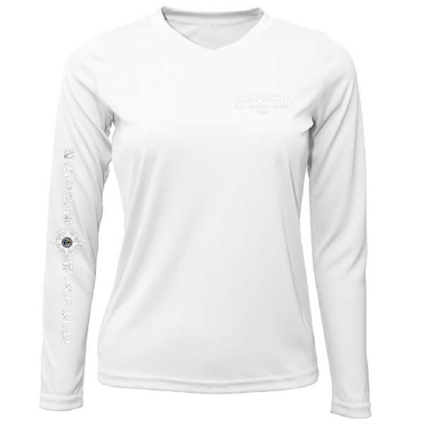 Sarasota Outboard Club 1955 Women's Long Sleeve UPF 50+ Dry-Fit Shirt