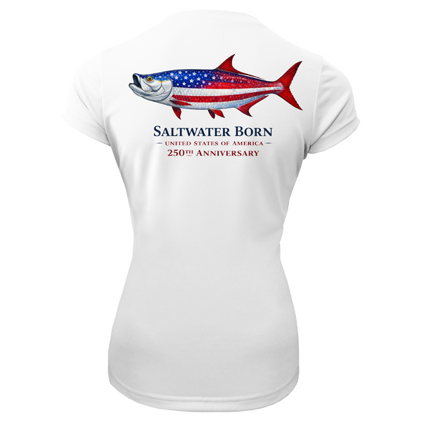 250th Anniversary Action Tarpon Women's Short Sleeve UPF 50+ Dry-Fit Shirt