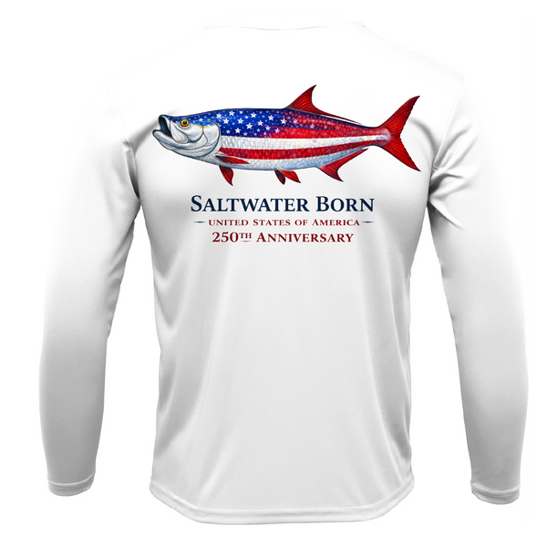 250th Action Tarpon Girl's Long Sleeve UPF 50+ Dry-Fit Shirt