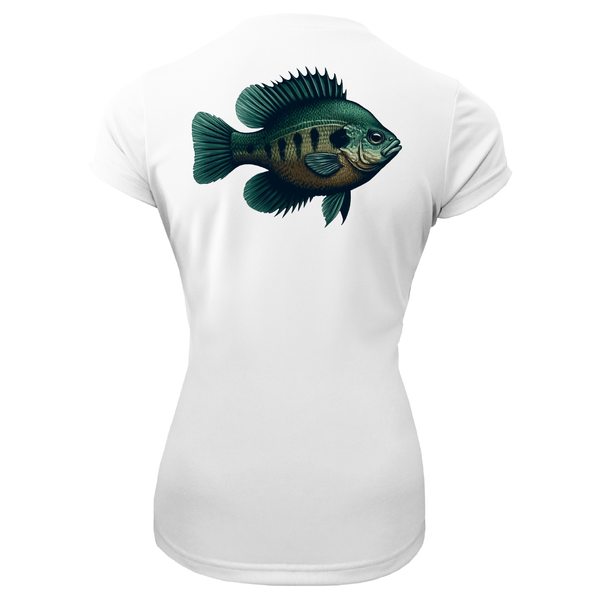 Florida Freshwater Born Bluegill Women's Short Sleeve UPF 50+ Dry-Fit Shirt