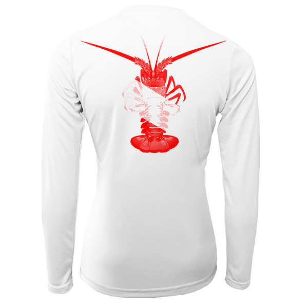 Florida Keys Scuba Lobster Women's Long Sleeve UPF 50+ Dry-Fit Shirt