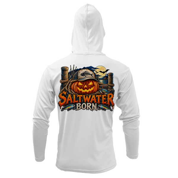 Spooky Seas Boy's Long Sleeve UPF 50+ Dry-Fit Hoodie