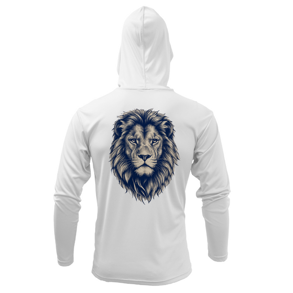 Safari Born, South Africa Lion Men's Long Sleeve UPF 50+ Dry-Fit Hoodie