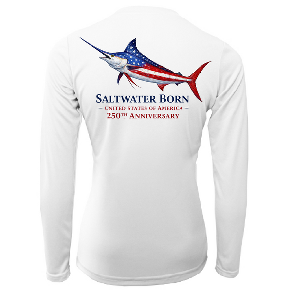 250th Anniversary Action Marlin Women's Long Sleeve UPF 50+ Dry-Fit Shirt