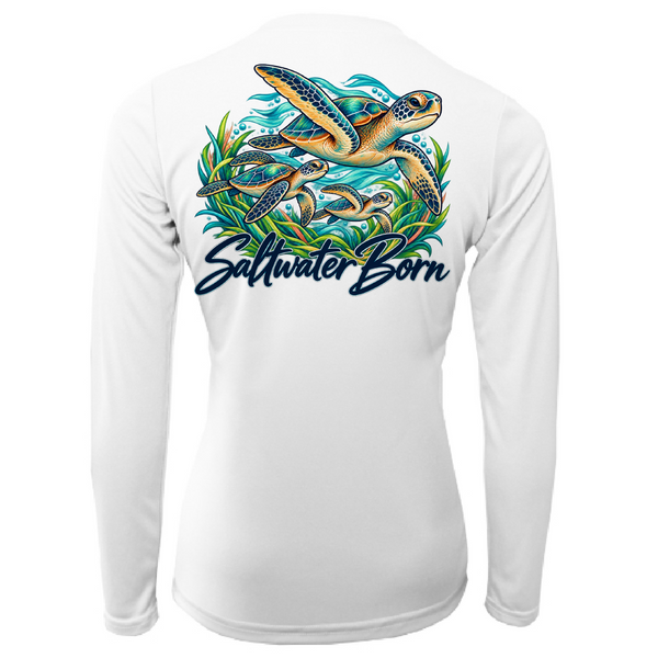 Saltwater Born Together in the Tide Women's Long Sleeve UPF 50+ Dry-Fit Shirt