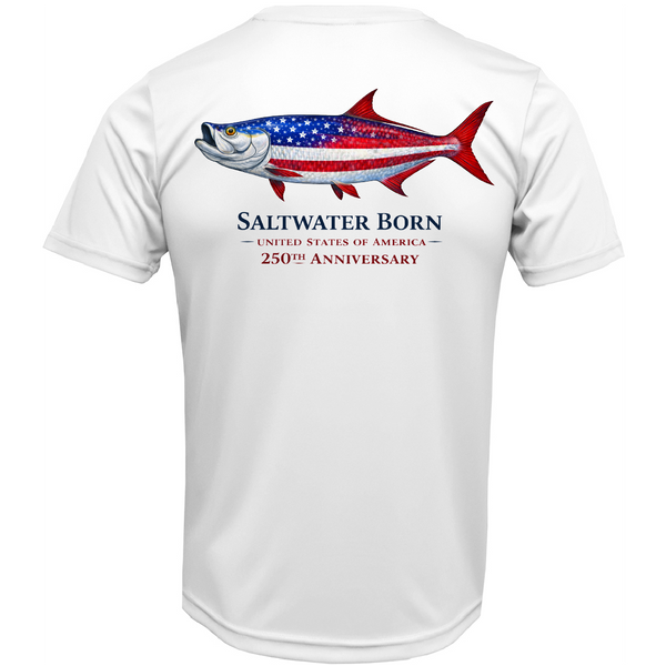 250th Anniversary Action Tarpon Men's Short Sleeve UPF 50+ Dry-Fit Shirt