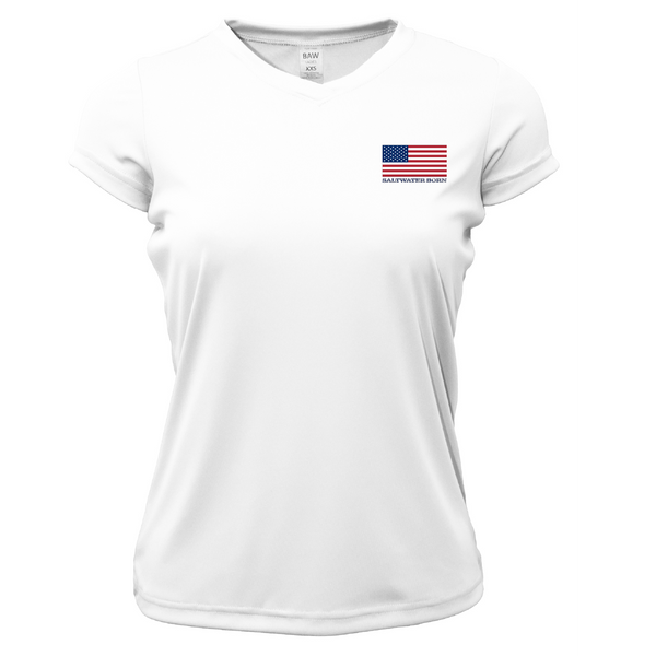 250th Anniversary Action Tarpon Women's Short Sleeve UPF 50+ Dry-Fit Shirt