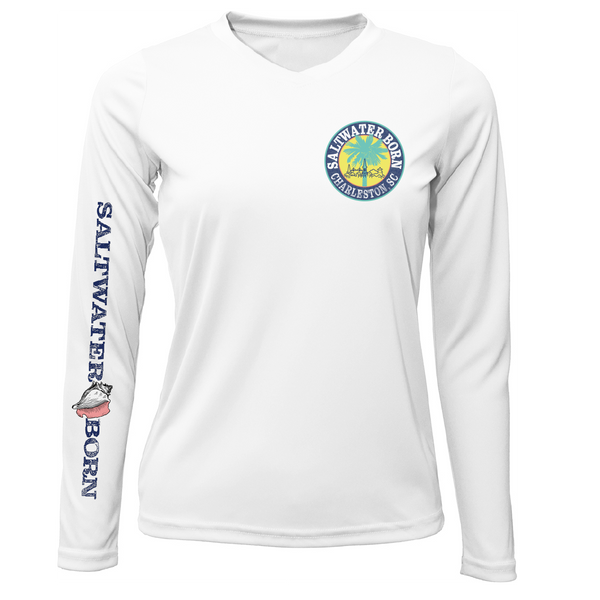 Charleston, SC Kraken Palmetto Logo Women's Long Sleeve UPF 50+ Dry-Fit Shirt