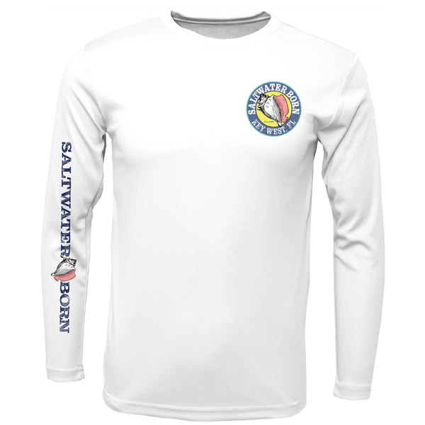 Key West, FL Sunken Pirate Ship Men's Long Sleeve UPF 50+ Dry-Fit Shirt