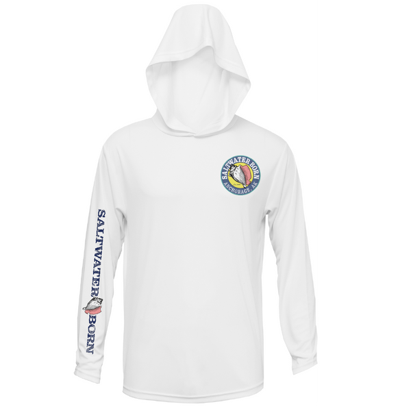 Anchorage, AK Mountain Moose Men's Long Sleeve UPF 50+ Dry-Fit Hoodie