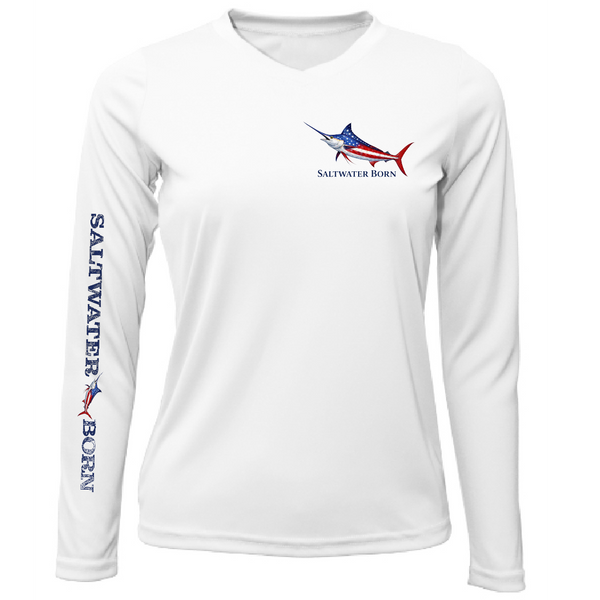 250th Anniversary Action Marlin Women's Long Sleeve UPF 50+ Dry-Fit Shirt