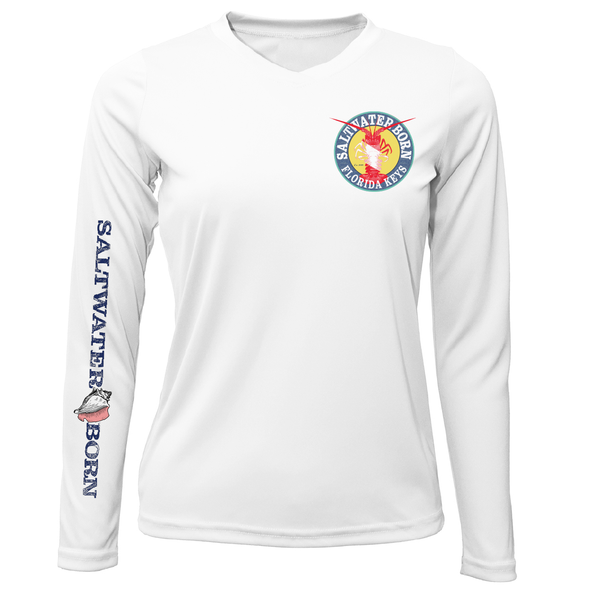 Florida Keys Scuba Lobster Women's Long Sleeve UPF 50+ Dry-Fit Shirt