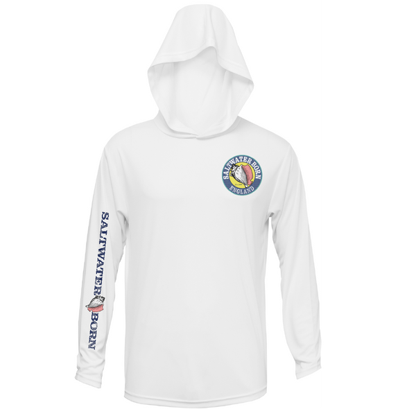 Saltwater Born England's Working Coast Men's Long Sleeve UPF 50+ Dry-Fit Hoodie