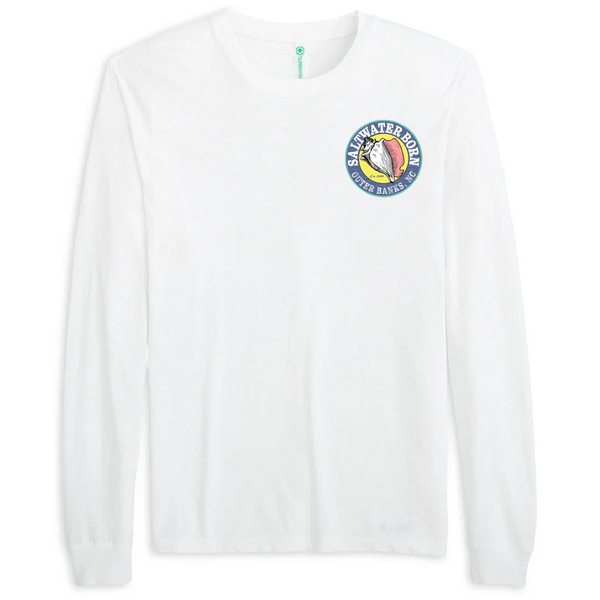 Outer Banks, NC Tuna Men's Cotton Long Sleeve Shirt