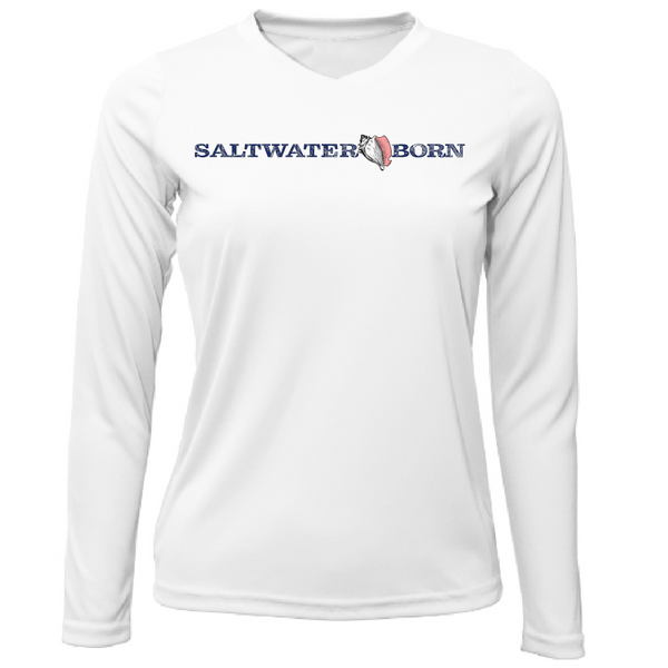 Saltwater Born Coastal Treasures Women's Long Sleeve UPF 50+ Dry-Fit Shirt
