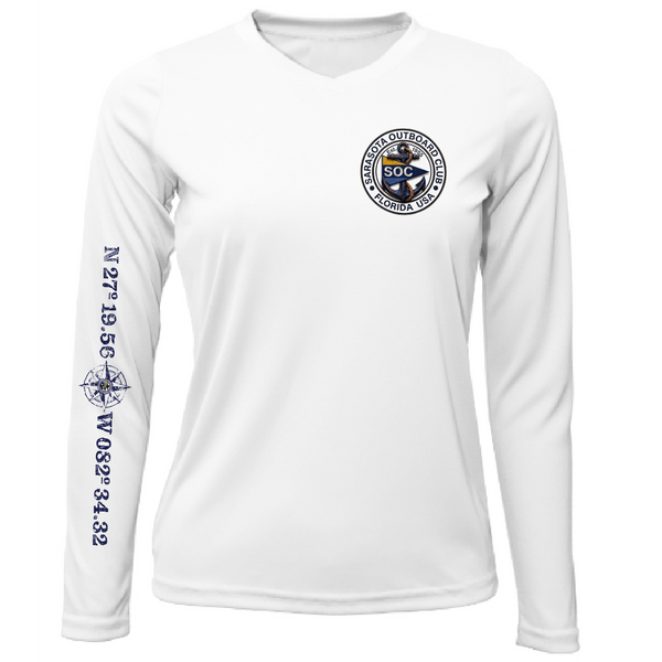 Sarasota Outboard Club Classic Women's Long Sleeve UPF 50+ Dry-Fit Shirt