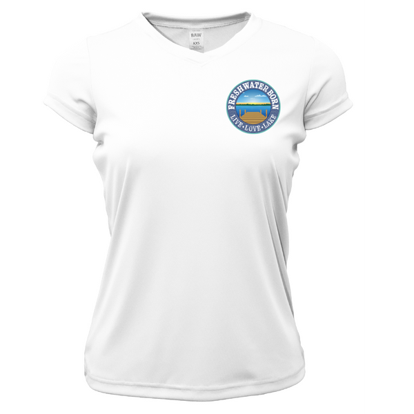 Freshwater Born Marsh Born Women's Short Sleeve UPF 50+ Dry-Fit Shirt