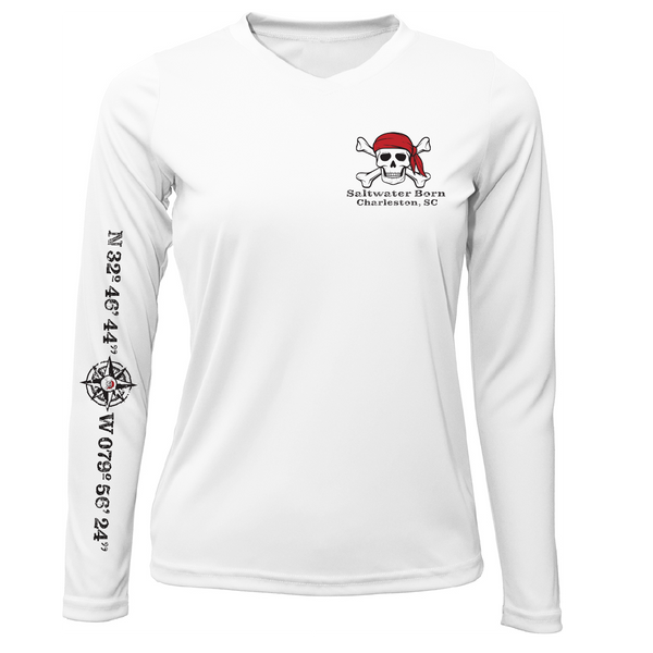 Charleston, SC "All For Rum and Rum For All" Women's Long Sleeve UPF 50+ Dry-Fit Shirt