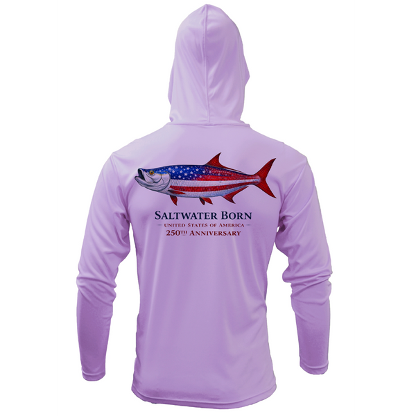250th Action Tarpon Girl's Long Sleeve UPF 50+ Dry-Fit Hoodie