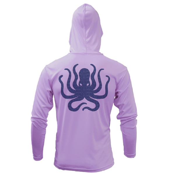 Siesta Key, FL Kraken Men's Long Sleeve UPF 50+ Dry-Fit Hoodie