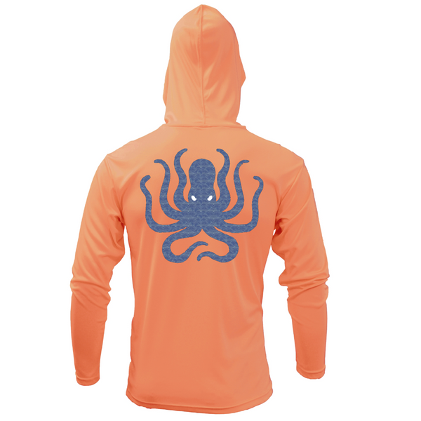 Siesta Key, FL Kraken Men's Long Sleeve UPF 50+ Dry-Fit Hoodie