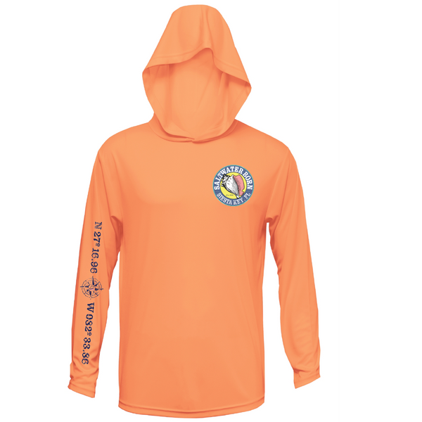 Siesta Key, FL Kraken Men's Long Sleeve UPF 50+ Dry-Fit Hoodie