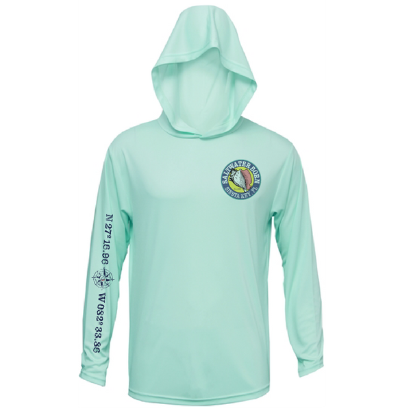 Siesta Key, FL Kraken Men's Long Sleeve UPF 50+ Dry-Fit Hoodie