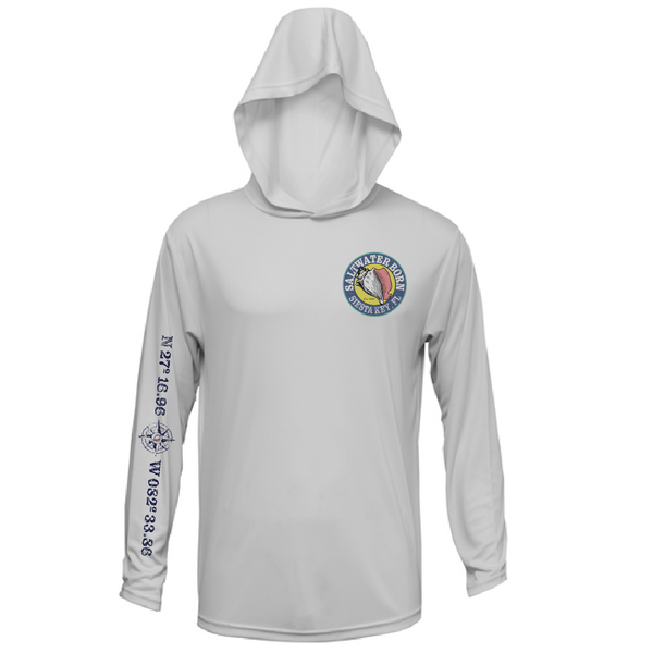 Siesta Key, FL Kraken Men's Long Sleeve UPF 50+ Dry-Fit Hoodie