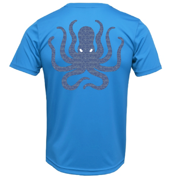 Siesta Key, FL Kraken Men's Short Sleeve UPF 50+ Dry-Fit Shirt