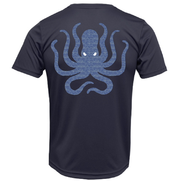 Siesta Key, FL Kraken Men's Short Sleeve UPF 50+ Dry-Fit Shirt