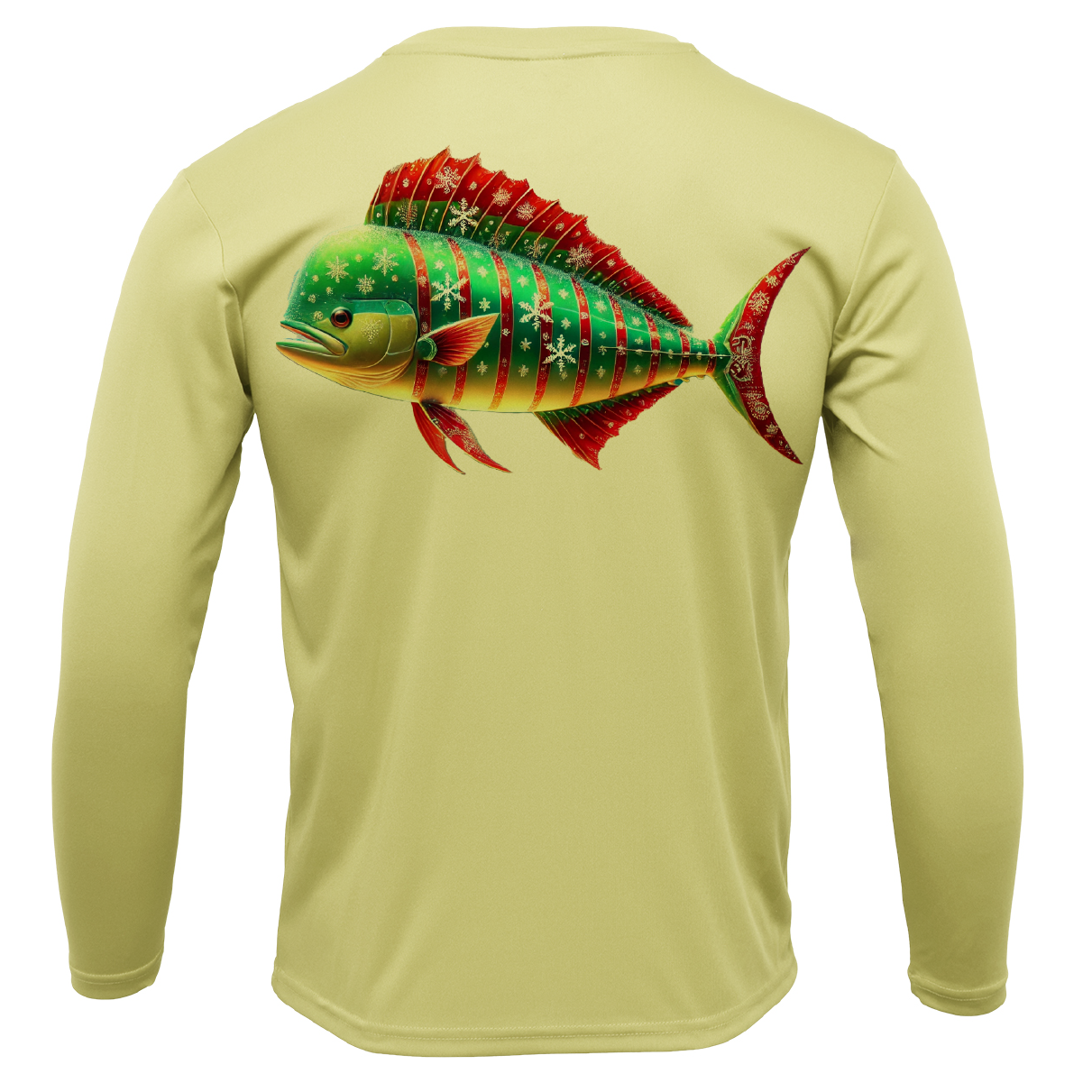 Christmas Mahi Men's Long Sleeve UPF 50+ Dry-Fit Shirt