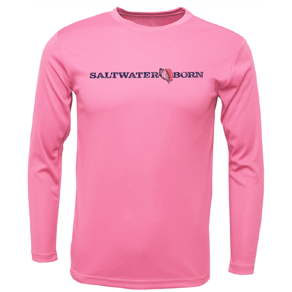 Saltwater Born Florida Parrot Men's Long Sleeve UPF 50+ Dry-Fit Shirt