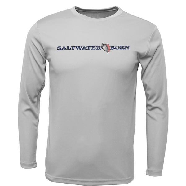 Saltwater Born Florida Parrot Men's Long Sleeve UPF 50+ Dry-Fit Shirt