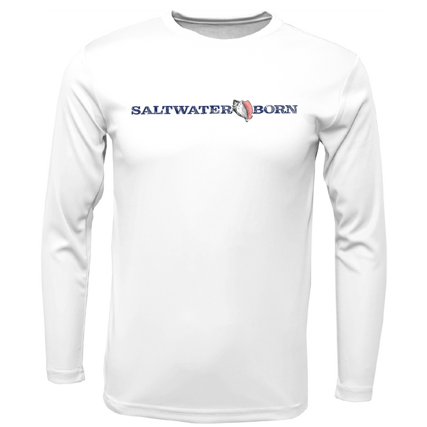 Saltwater Born Florida Parrot Men's Long Sleeve UPF 50+ Dry-Fit Shirt
