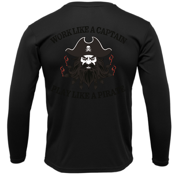 Tampa Bay, FL Blackbeard Men's Long Sleeve UPF 50+ Dry-Fit Shirt
