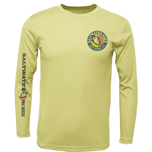 Key West, FL "Catch Clean Conserve" Lionfish Men's Long Sleeve UPF 50+ Dry-Fit Shirt