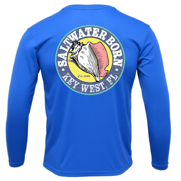 Key West, FL Spiny Lobster Diver Men's Long Sleeve UPF 50+ Dry-Fit Shirt
