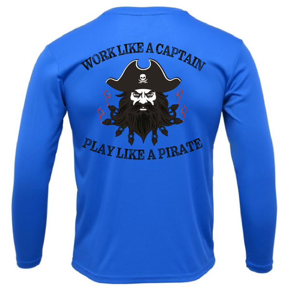 Tampa Bay, FL Blackbeard Men's Long Sleeve UPF 50+ Dry-Fit Shirt